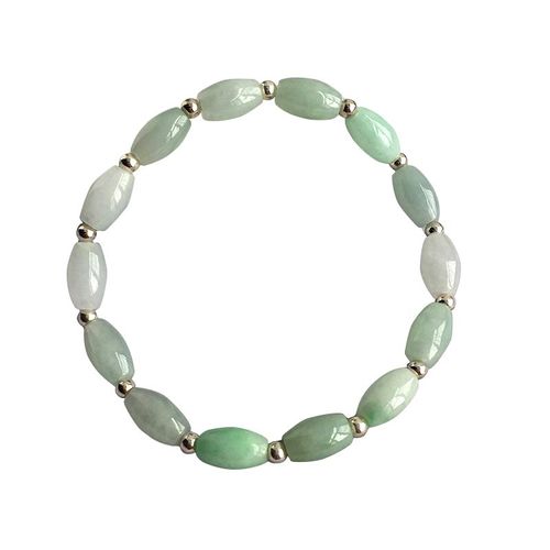 Bracelet En Perles D'émeraude De Jade Naturel, Personnalisé, Réglable, Accessoires De Mode, Amulette Porte-Bonheur, Bricolage Pour Femmes