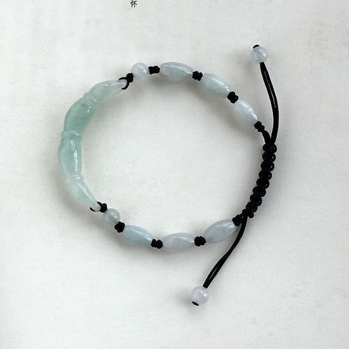 Bracelet En Jade Naturel, Perles Émeraude, Racine De Lotus, Ajustable, Accessoires De Mode, Amulette Porte-Bonheur Pour Femmes, Diy