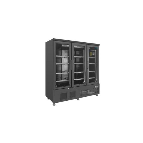 Armoire négative 1156 Litres, 3 portes vitrées battantes, Noire, 1,7 KW, 220 V - MONO