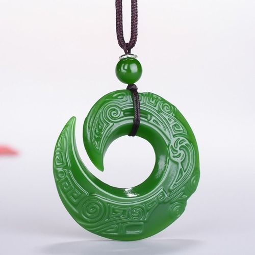 Pendentif Dragon Jade Vert, Mode Runes, Collier, Bijoux Chinois Sculpté À La Main, Relax, Guérison, Femmes, Hommes, Cadeau Porte-Bonheur, Corde Gratuite