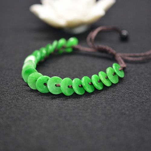 Bracelet En Perles De Jade Vert Chinois Naturel, Boucle De Sécurité, Breloque, Bijoux, Accessoires De Bricolage, Amulette, Cadeaux Pour Femmes