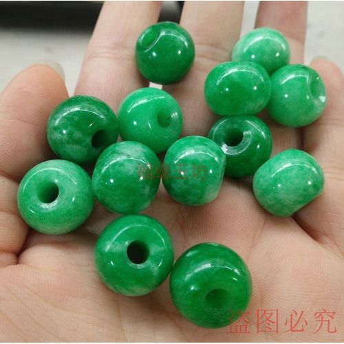 Bracelet En Perles De Bouddha Rondes Vertes Naturelles De Qualité A, 5 Pièces, Bijoux À La Mode Pour Femmes