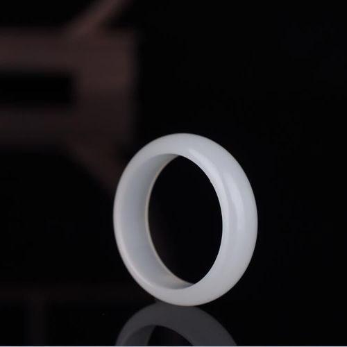 Bague En Jade Hétian Blanc Naturel Pour Hommes Et Femmes, Amulette En Jade Chinois, Bijoux De Charme, Sculpté À La Main, Artisanat, Cadeaux, 7-10 Tailles