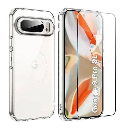 Coque Pour Google Pixel 9 Pro Xl - Housse Etui Silicone Gel Fine + Film Ecran - Transparent Tpu