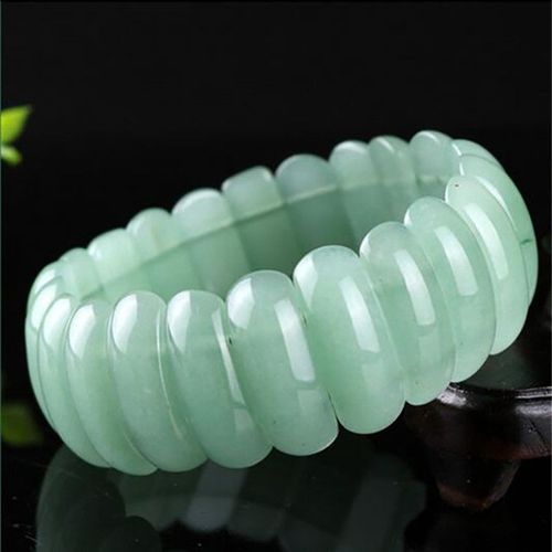 Bracelet En Jade Vert Naturel Sculpté À La Main Pour Femme, Bijou À Breloques, Amulette Porte-Bonheur, À La Mode, Cadeaux
