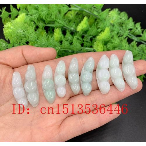 Amulette Chinoise En Forme D'émeraude Naturelle Sculptée Pour Hommes Et Femmes, Bracelet, Collier, Bijoux, Accessoires De Mode, Bricolage, 5 Pièces