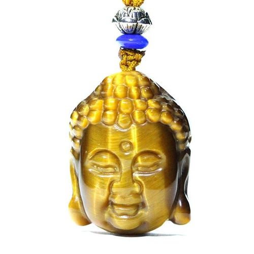 Collier En Jade Jaune Naturel, Pierre D'oeil De Tigre Chinois, Pendentif Guanyin, Bijoux Amulette Sculptée, Cadeaux Pour Femmes Et Hommes