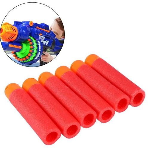 6pcs Balle De Pistolet En Mousse Pour Nerf N-Strike Elite Mega---Sec