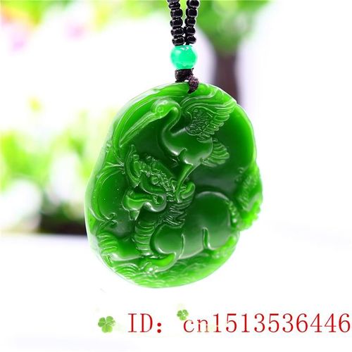 Pendentif Dragon En Jade Vert Pour Femmes Et Hommes, Amulette Sculptée En Jade, Bijoux À La Mode Naturelle, Cadeaux Chinois