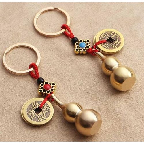 Pendentif De Gourde En Laiton, Bijoux, Clé Sculptée, Avec Boucle, Figurines Faites À La Main, Pour Cadeaux