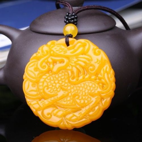 Collier Pendentif Kirin En Jade Jaune, Sculpté À La Main, Bijou Chinois, Relaxant, Guérison, Pour Homme Et Femme, Cadeaux Porte-Bonheur, Amulette, Nouvelle Collection