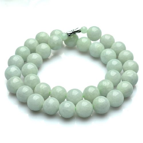 Collier De Perles En Jade Naturel Émeraude 10mm, Bijoux, Accessoires De Mode, Sculpté À La Main, Cadeaux Porte-Bonheur Pour Homme Et Femme, Amulette