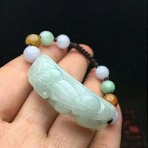Bracelet En Émeraude De Jade Naturel Trois Couleurs, Bijou Ajustable, Accessoires De Mode, Amulette Porte-Bonheur Pour Femmes, Diy