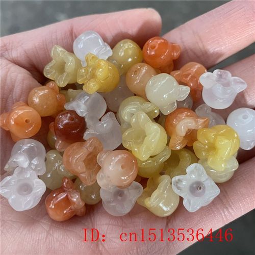 Bracelet En Perles De Jade Doré Naturel Pour Femmes, Accessoires De Bague, Collier Chinois, Bijoux Personnalisables Bricolage 5 Pièces