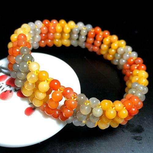 Bracelet Élastique En Soie Dorée Jade Naturel, Réglable, Breloque, Bijoux, Accessoires De Mode, Amulette Sculptée À La Main Pour Femme