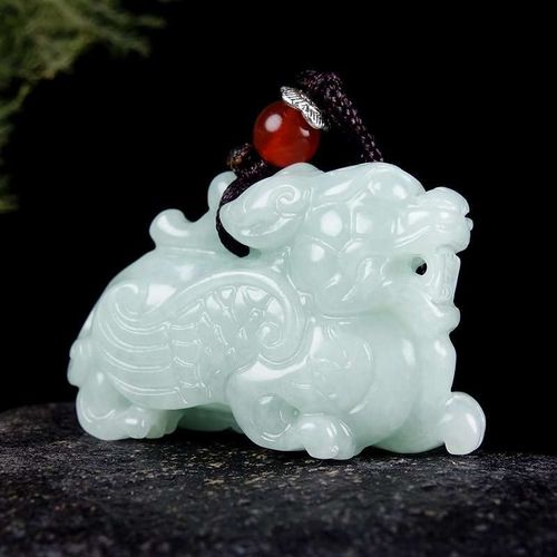Collier Pendentif Licorne En Jade Émeraude Naturelle, Bijoux Dragon, Accessoires De Mode Sculptés À La Main Pour Homme Et Femme, Amulette Porte-Bonheur, Cadeaux