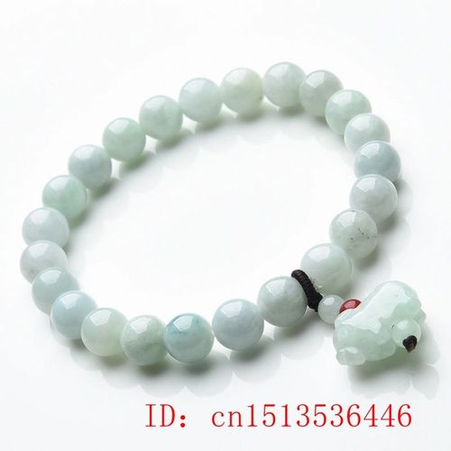 Bracelet En Forme D'émeraude Naturelle Personnalisé, 8mm, Perle Cochon Bouddhiste, Élastique, Bijoux, Accessoires, Amulette Sculptée À La Main Pour Femme
