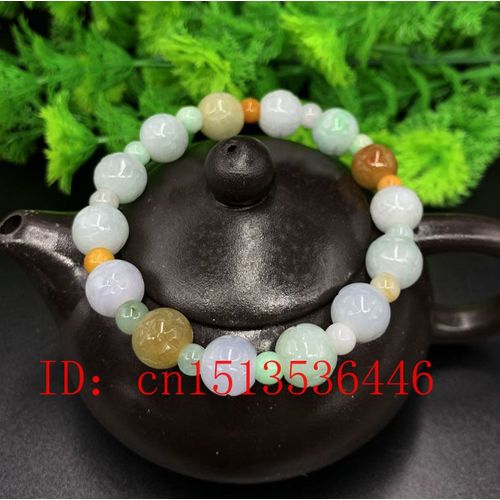 Bracelet De Perles En Jade Émeraude Naturelle, 10mm, Trois Couleurs Réglables, Bijoux À La Mode, Bricolage Sculpté À La Main, Amulette Porte-Bonheur Pour Femmes