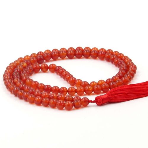 Bracelet À Pampilles Multicouches En Agate Rouge Pour Hommes Et Femmes, Bijoux De Yoga, Chapelet, Collier Bouddhiste Tibétain, Breloque De Bouddha, 108, 8mm