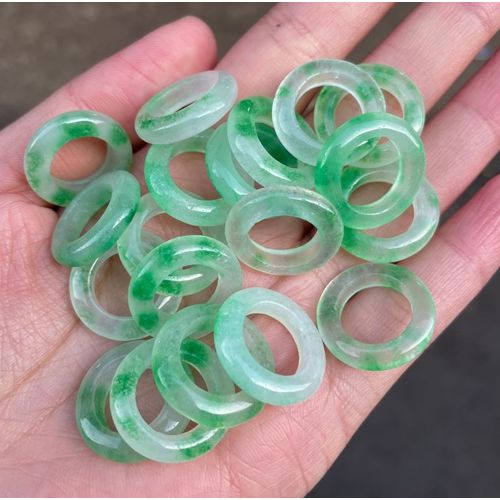 Bracelet En Jade Vert Naturel, 5 Pièces, Perles, Breloque, Bijoux, Accessoires De Mode, Amulette, Cadeaux Pour Femmes Et Hommes