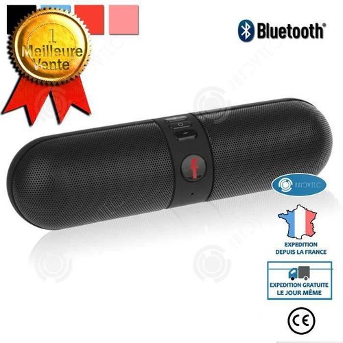 INN Enceinte Bluetooth Portable Haut-Parleur Bluetooth 5.0 sans Fil 12 Heures Autonomie Stéréo HD-Noir