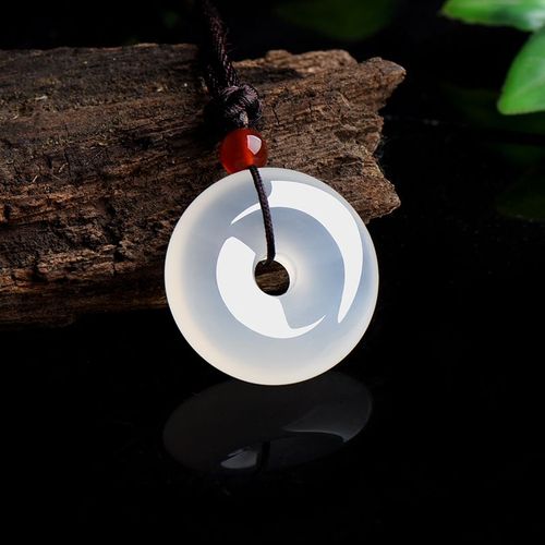 Pendentif Boucle De Sécurité En Agate Naturelle, Perles, Accessoires De Mode, Sculpté À La Main, Cadeaux Amulette Porte-Bonheur Pour Homme Et Femme