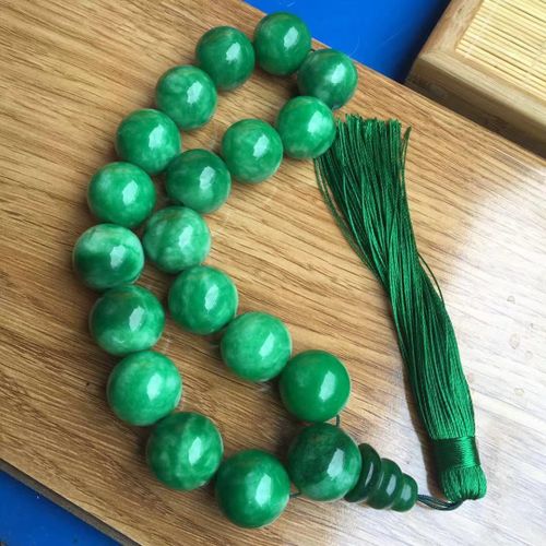 Bracelets En Jade Vert Naturel, 13mm, Perles Jaspe Jadéite, Chapelet Pour La Prière, Bracelets En Jade Émeraude Pour Hommes