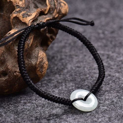 Bracelet En Perles Émeraude Naturelle, Boucle De Sécurité, Réglable, Breloque, Bijoux, Accessoires De Mode, Bricolage, Amulette Porte-Bonheur Sculptée À La Main
