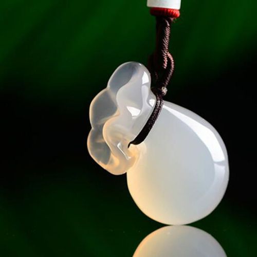 Pendentif En Agate Rouge, Graine De Glace, Calcédoine Naturelle, Sculpté À La Main, Collier Pour Attirer Le Sac D'argent, Pendentif Masculin Et Féminin, 100%