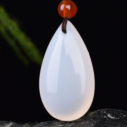Collier Pendentif Goutte D'eau En Agate Naturelle, Bijoux, Accessoires De Mode, Sculpté À La Main, Amulette Porte-Bonheur Pour Homme Et Femme, Chaîne De Pull