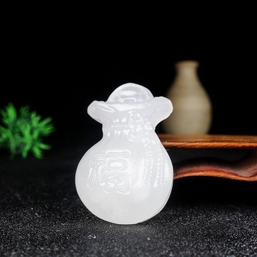 Pendentif Porte-Bonheur En Jade Blanc Naturel, Bijoux, Accessoires De Mode, Sculpté À La Main, Amulette Porte-Bonheur Pour Hommes Et Femmes, Cadeaux, Nouveau