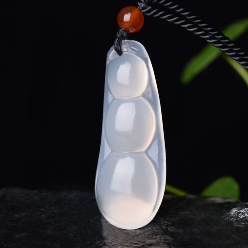 Collier Pendentif En Agate Naturelle, Perles Vertes, Bijoux, Accessoires De Mode, Sculpté À La Main, Amulette Porte-Bonheur Pour Homme Et Femme, Chaîne De Pull