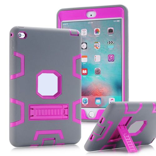 Coque De Protection Pour Tablette Apple Ipad Mini 4, Double Couche, Armure Hybride, Support De Protection