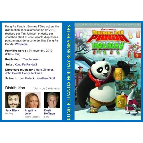Kung Fu Panda Holiday Bonnes Fetes - De Tim Johnson_Jack Black_Angelina Jolie_Dustin Hoffman