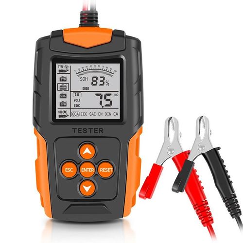Foxsur 12v 24v Voiture Testeur De Batterie Lcd Analyseur De Batterie Outil De Test Voiture Camion Moto Suv Marine Analyseur Numérique Testeur Et Ainsi De Suite