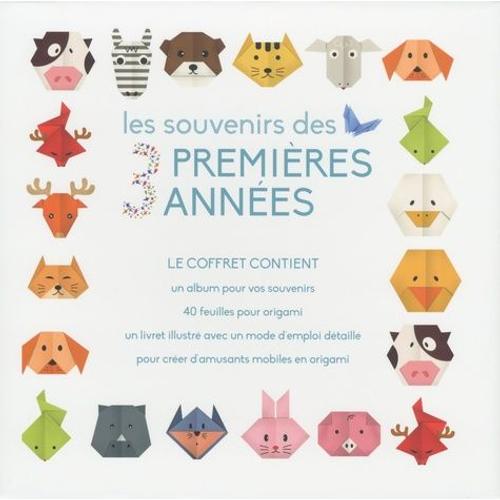 Les Souvenirs Des 3 Premières Années (Garçon) - Le Coffret Contient : Un Album Pour Vos Souvenirs, 40 Feuilles Pour Origami, Un Livret Illustré Avec Un Mode D'emploi Détaillé Pour Créer...