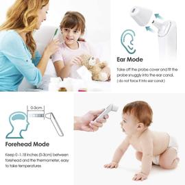 Thermom Tre Frontal Et Auriculaire Thermom Tre Infrarouge Sans Contact Pour Enfant Et Adulte