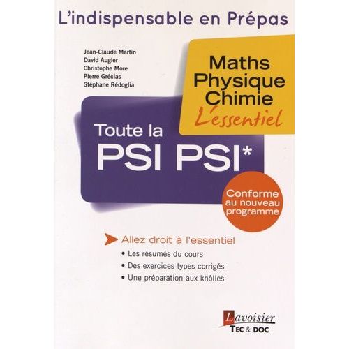 Toute La Psi Psi* - Maths, Physique, Chimie