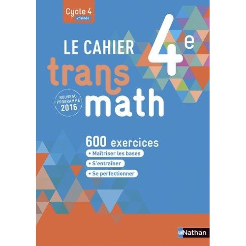 Le Cahier Transmath 4e