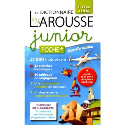 Dictionnaire Larousse Junior Poche + - Ce/Cm 7-11 Ans
