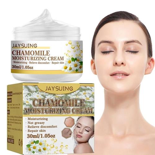 Crème Hydratante Intensive Pour Le Visage, Soins Pour La Peau Sèche, Avec Des Extraits De Fleurs De Camomille 