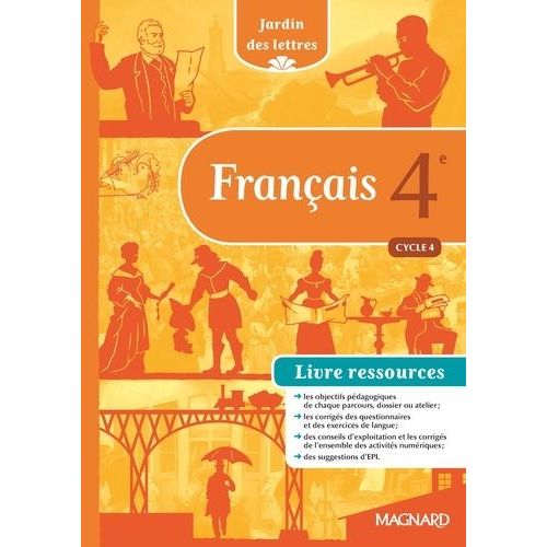 Français 4e Cycle 4 Jardin Des Lettres - Livre Ressources