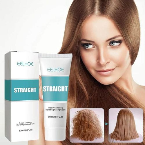 Eelbathroom E Kerbrian-Crème Lissante Professionnelle Pour Cheveux Abîmés, Traitement Lissant Plus Rapide, Soin Des Cheveux Bouclés, 10000 Rations 