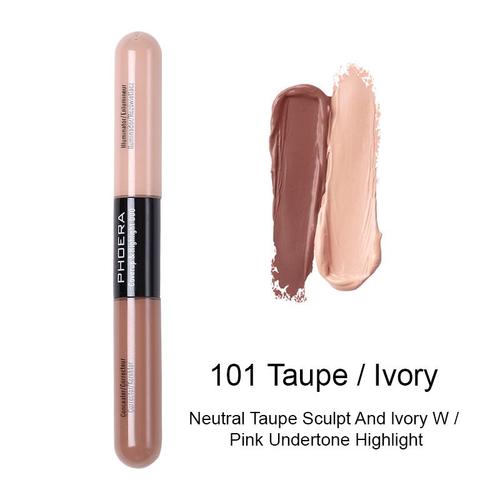 Phoera-Crème Anti-Cernes Liquide, 2 Couleurs, Hydratant, Durable, Pour Couvrir Les Pores, Illumine Les Contours, Retouche, Maquillage, Tslm1 