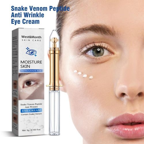 Crème Pour Les Yeux En Polypeptide, Venin De Serpent, Blanchissante, Anti-Cernes, Estompe Les Poches, Sérum Anti-Rides, Éclaircissant, Hydratant Pour Les Yeux 