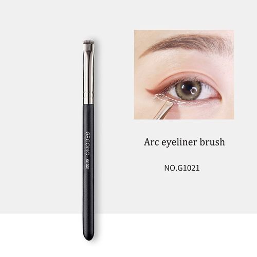 Ensemble De Pinceaux De Maquillage Pour Les Yeux, Brosses Pour Le Contour Des Yeux, Poils En Nylon Doux, Mélange De Sourcils Fins, Eyeliner Plat, Accessoires De Maquillage Pour Femmes, 1/2 Pièces 