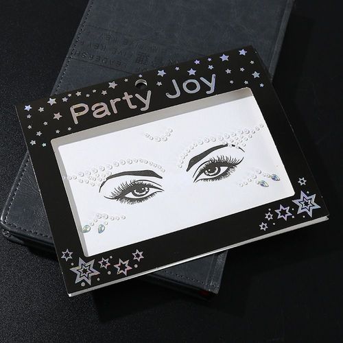 Autocollants À Paillettes Strass Pour Le Visage, Accessoires De Maquillage Pour Le Corps, Eyeliner, Perles, Tatouages Temporaires, Outils De Maquillage Pour Les Yeux 