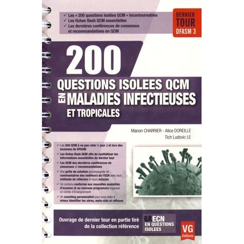 200 Questions Isolées Qcm En Maladies Infectieuses Et Tropicales