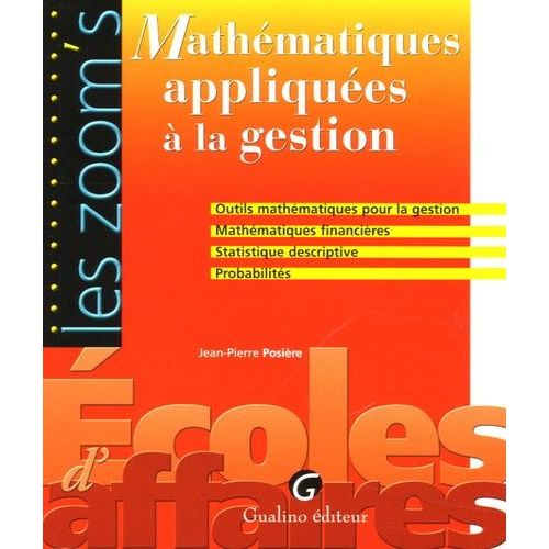 Mathématiques Appliquées À La Gestion