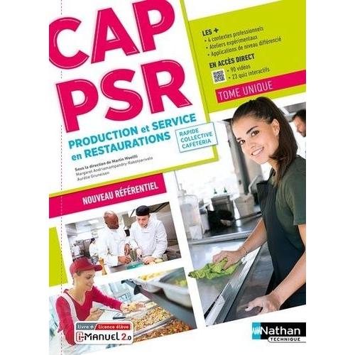 Cap Psr Production Et Service En Restaurations - Livre + Licence Élève
